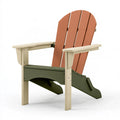 Fauteuil de jardin Adirondack 79 x 83 x 95 cm en bois beige/terre cuite/vert style classique