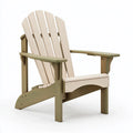 Fauteuil Adirondack 95 x 80 x 100 cm en bois beige et vert style extérieur