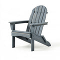Fauteuil de jardin 80 x 95 x 98 cm en bois gris style Adirondack